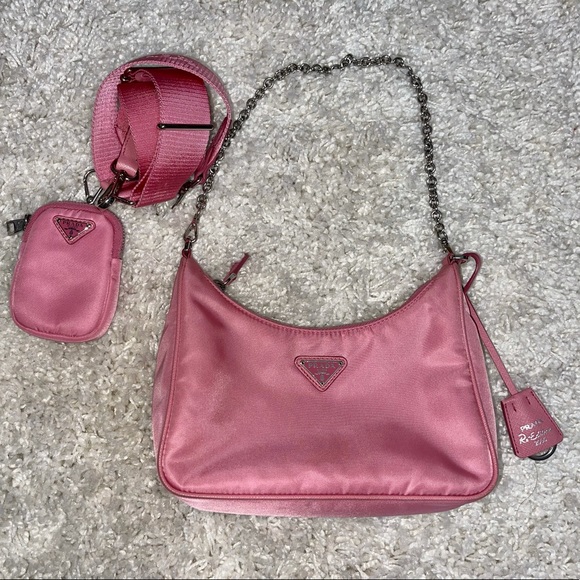 Prada Re Edition 2005 Pink Nylon Crossbody - Picture 13 of 13
